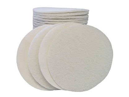 Starcke Scouring Pads, 5 inch 25 Pack Sanding Pads, White Automotive Sandpaper for Automotive Paint & Paint Supplies, Non Abrasive Auto Body Supplies, Aluminum Oxide Surface Conditioning Scuff Pad - color: Non Abrasive/Polishing, size: 25 Pack