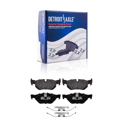 Detroit Axle - Brake Kit for 2006 BMW 325i, 2007 328i Rotors and Brake Pads - size: 10PR280069/kit