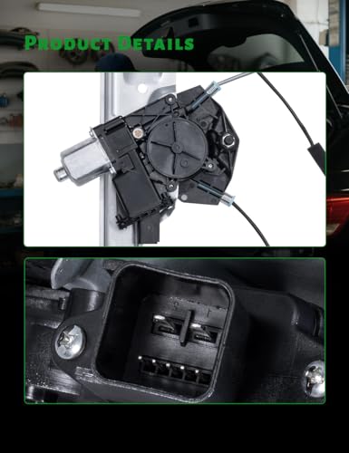Front Passenger Side Power Window Regulator with Motor - size: 751-725