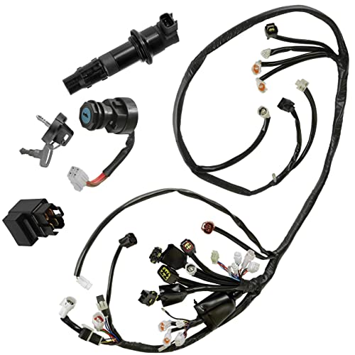 Caltric Wire Harness/Starter/Ignition Key Switch,Coil Compatible with Yamaha YFZ450 Bill Ballance 2006 2007