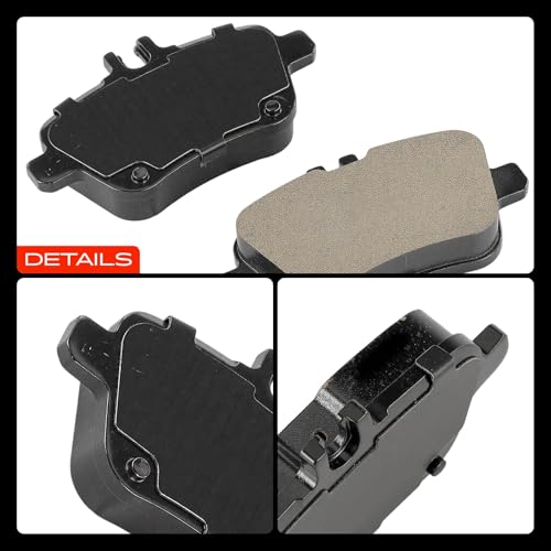 A-Premium Rear Ceramic Brake Pads Compatible with Mercedes-Benz