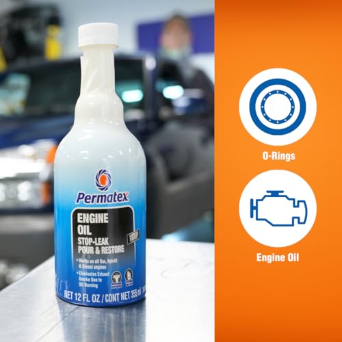 Permatex 30302 Engine Oil - Stop Leak, 12 fl oz, Effectively Stops and Prevents Oil Leaks and Burning Without Needing to Dismantle - style: Engine Oil