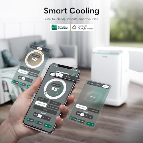 ZAFRO Smart Inverter Portable Air Conditioners, 14000 BTU (10000 BTU SACC)
