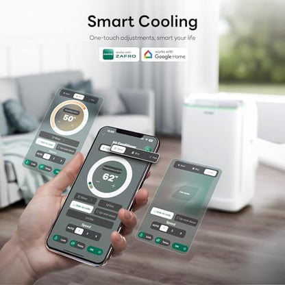 ZAFRO Smart Inverter Portable Air Conditioners, 14000 BTU (10000 BTU SACC)