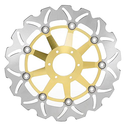 Front Rear Brake Disc Rotors Pads for HONDA CBR 600 F3 CBR600F3 1995-1998 - color: Gold