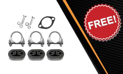 Northeastern Exhaust | Resonator, Intermediate Pipe & Muffler System Kit w/Rubber Hanger Tool Compatible for Chevrolet Monte Carlo 2006-2007 3.5L | Includes Gasket, Clamps, Hangers and Bolts & Nuts