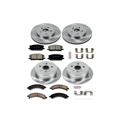 PowerStop Z17 Replacement Brake Pad & Rotor Kit Front & Rear KOE4530 - style: Stock Replacement