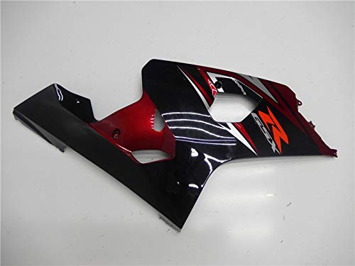 YTL Red Black Full Fairing Fit for Suzuki 2004-2005 GSXR 600/750 - color: 014 Red Black