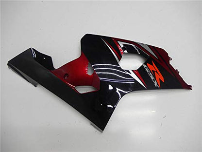 YTL Red Black Full Fairing Fit for Suzuki 2004-2005 GSXR 600/750 - color: 014 Red Black