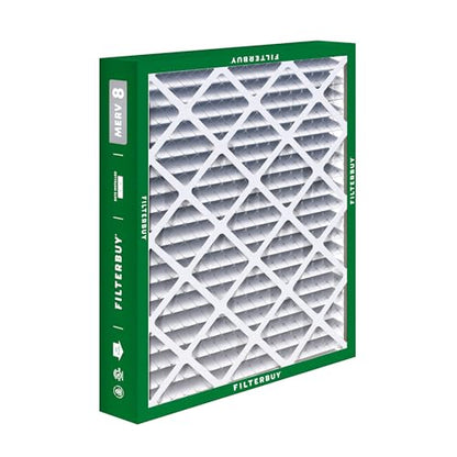 Filterbuy 20x20x5 Air Filter MERV 8 Dust & Allergy Defense (2-Pack) - style: 20x20x5 (Actual: 19.63 x 19.88 x 4.38)