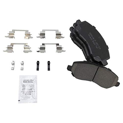 TRQ Front and Rear Brake Pad and Rotor Set Ceramic G Coated Rotors