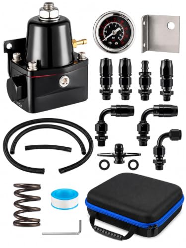 Adjustable 6AN EFI Fuel Pressure Regulator,Bypass Return 30-70PSI&75-120PSI