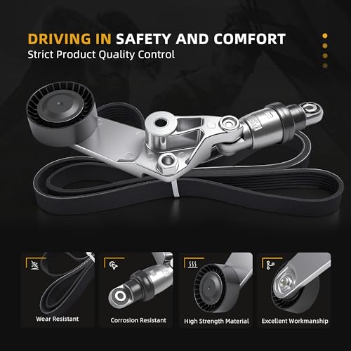 Serpentine Drive Belt Tensioner Kit #38286 - size: 1998-2002 for Corolla/Celica