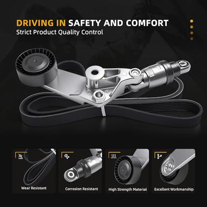 Serpentine Drive Belt Tensioner Kit #38286 - size: 1998-2002 for Corolla/Celica