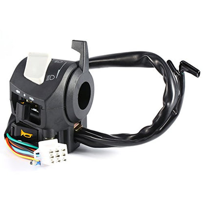 Motorcycle Handlebar Switch Kit, 7/8" 12V DC Left Right Pair