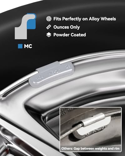 MC-Series Zinc Clip On Wheel Weights 80PCS Multi Size Assortment Kit