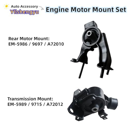 Engine Motor Transmission Mount Kit for 2005-2010 Scion tC 2.4L - size: 2005-2010 Scion TC 2.4L