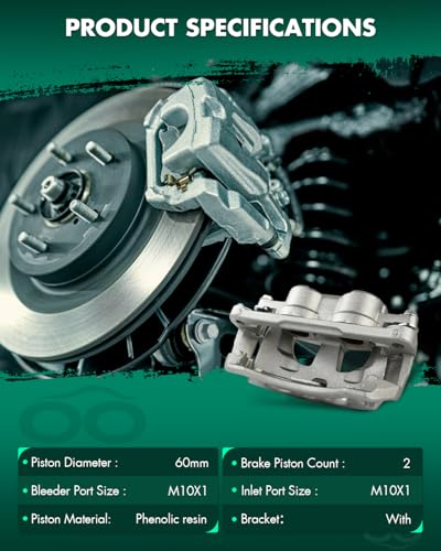 SCITOO - Front Right Disc Brake Caliper Assembly For Dodge,For Ram - size: Front Passenger[18B5172]