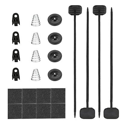 10" inch Electric Cooling Radiator Fan Assembly Reversible Push or Pull Universal Slim 12V Mounting Kit Black