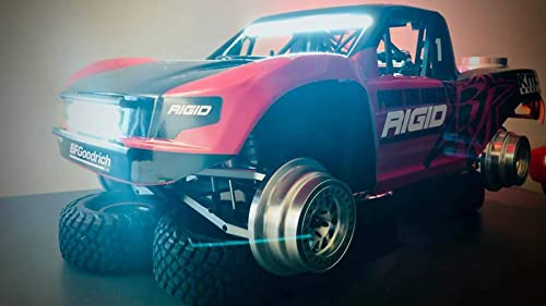 VITAVON & VOTACH alumium beadlock wheel silver rim+ring For UDR Traxxas Unlimited Desert Racer 1:7#8473 2pcs