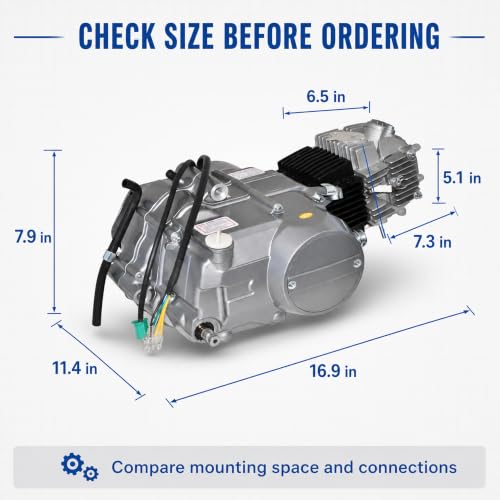 125cc 4-Stroke Engine Kit, 4-Speed Semi-Auto for CRF50 Dirt Bikes