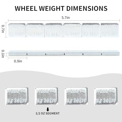 A A IN Adhesive Stick on Wheel Weights, US Quality,144pcs 0.5oz, Grey - color: Grey, size: 144pcs 1/2oz Wheel Weights