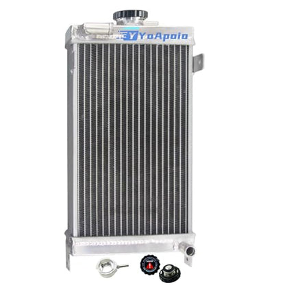 3 Row Aluminum Radiator for Go-Kart Karting Gearbox Shifter Karts Kart MT, Full Performance Aluminium Radiators, Automotive Replacement Radiator
