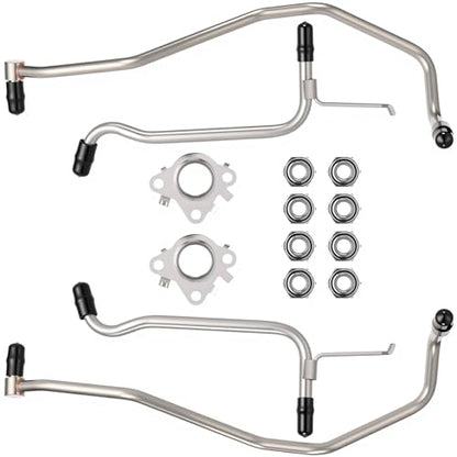 Outus 926-186 926-187 Turbo Coolant Line Kit Driver Side and Passenger Side Both Compatible with 2011-2016 F150, 2015-2021 Transit 150/250/350/350, 2015-2017 Expedition, 2015-2017 Lincoln Navigator