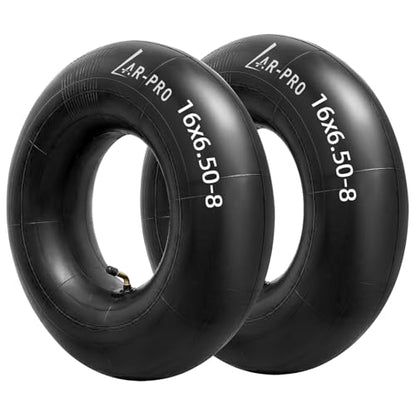 AR-PRO 2-Pack 16x6.50-8 Inner Tubes with TR-87 Bent Valve Stems – Replacement 16x6.50/7.50-8 Heavy-Duty Tubes for Lawn Mowers, Garden Tractors, Golf Carts, Snow Throwers, ATVs, and Utility Trailers - size: 16x6.50-8,TR-87