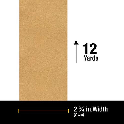 Dura-Gold Premium - 120 Grit Gold - Hook & Loop Backing Longboard Continuous Sandpaper Roll, 2-3/4" Wide, 12 Yards Long - For Automotive & Woodworking Air File Long Board Sanders, Hand Sanding Blocks - size: 120-Grit