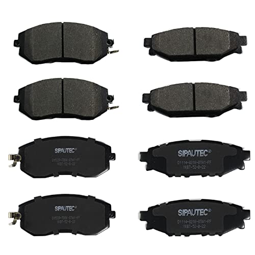 SIPAUTEC-Front And Rear Ceramic Disc Brake Pads Replacement For Subaru Forester Brz Impreza Crosstrek - style: D1539-D1114