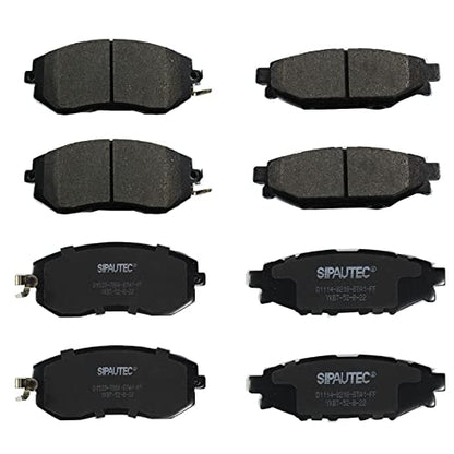 SIPAUTEC-Front And Rear Ceramic Disc Brake Pads Replacement For Subaru Forester Brz Impreza Crosstrek - style: D1539-D1114