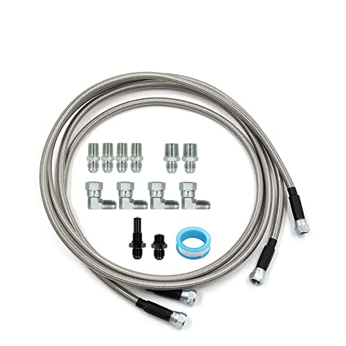 6AN 70inch Transmission Cooler Lines Kit - style: for GM Chevy 1996-2021