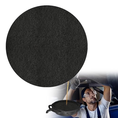 Oil Drain Splash Pad, 15" Round Oil Change Mat No Splatter Pad Oil Drip Mat, Heat-Resistant Oil Drain Mat Anti Splash Pad for Car Changing Oil Transmission Drain Pan