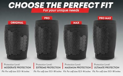 BurnJacket Pro Motorcycle Exhaust Pipe Burn Protective Sleeve Leg Guard Longer Dual Layer Protection, Fits 13.5-18 Inch Calf - Heat Shield for Legs, Calf Guard - Premium Motorcycle Accessories - style: Pro Protection - 13.5 - 18 Inch Wide Fit