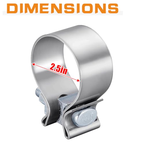 2.5" Muffler Exhaust Clamp for Harley Davidson Touring