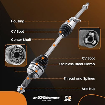maXpeedingrods Front Right Side CV Axle Assembly for Honda Pilot - color: 66-4336 Right