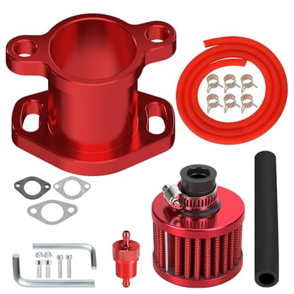 Mini Bike Intake Manifold Compatible with Predator 420 301cc GX390 - color: red