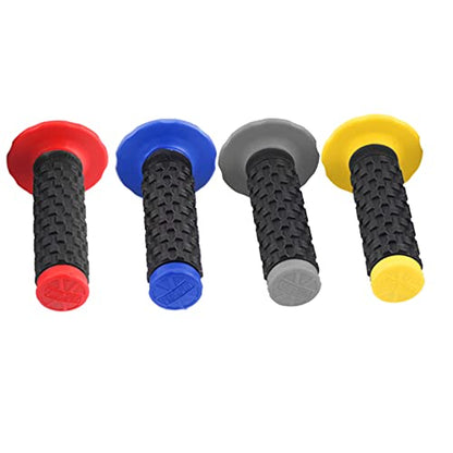 Motorcycle Grips 7/8" Dirt Bike Grips Pillow Top Anti-Slip Advanced Rubber Grips for CR CRF - color: Red