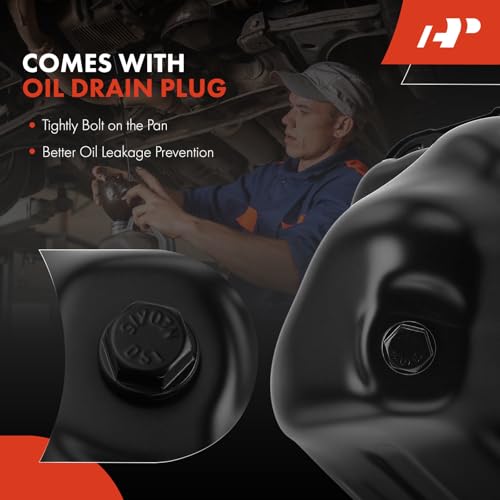 A-Premium Lower 2.5L Engine Oil Pan Sump with Plug, Gasket & Bolts - style: Complete Oil Pan Kit