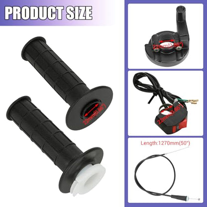 Mini Bike Throttle Assembly Brake Lever Kit for CT200U CT100U - color: Black