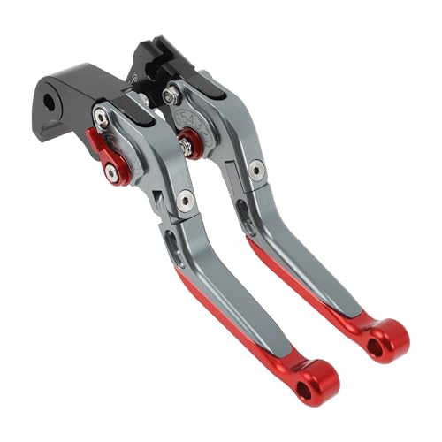 Short/Long Brake Clutch Levers for Yamaha YZF-R7 21-25 Titanium - color: Titanium Handle Red End