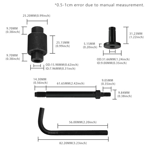 6706 Fuel Injector Rail Assembly Remover EN-49248 & GM245 Fuel Injector Seals Tools Fit for 2007-2014 GM Chevy Silverado Cadillac Direct Injection Engines 2.0L 3.6L 5.3L 6.2L