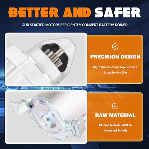 New Starter L4 1.8L 1.8 Fit for Honda Civic 2006 2007 2008 2009 2010 2011(Only for Auto), 410-54130R, 31200-RNA-A51, RNA50, 410-54130R, 17958, SM710-01, 16089, 31200RNAA50, 9T, 12V, CW
