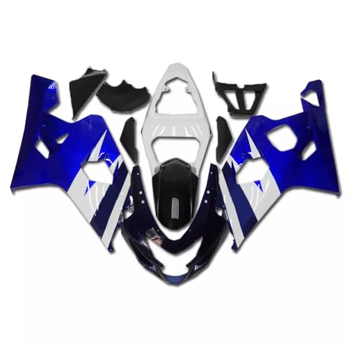 YTL Blue White Full Fairing Fit for Suzuki 2004-2005 GSXR 600/750 - color: 019 Blue White