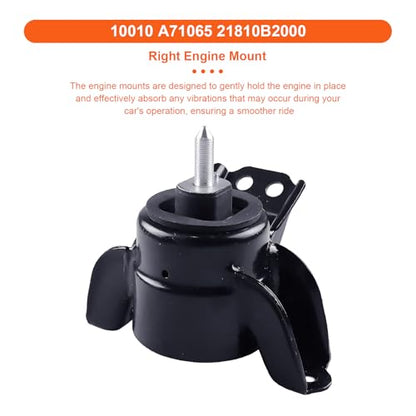 Engine Motor Mount Set & Trans Mount,Replacement for A71065 A71067 - size: Kia Soul 14-19 L4 1.6L/2.0L