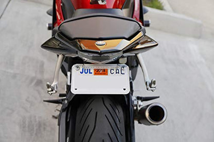 iJDMTOY Universal Frame Mount LED License Plate Light For Motorcycle Bike - style: White