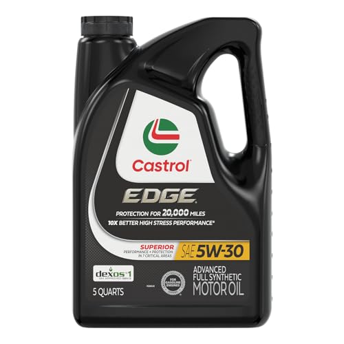 Castrol EDGE 5W-30 Advanced Full Synthetic Motor Oil, 5 Quarts - size: 5 Quarts