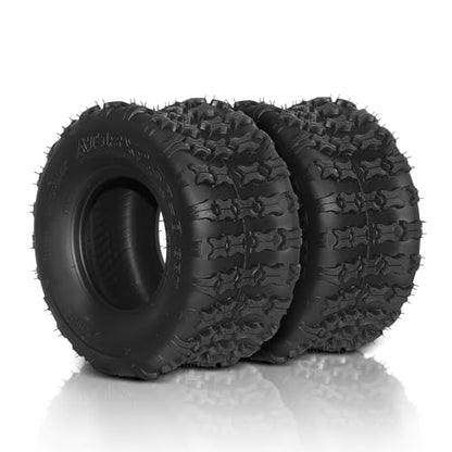 TUFFIOM Set of 2 Minibike ATV Tire, 18x9.5-8/4 Ply Off-Road ATV UTV Tires for All Terrain,Sport Tires Distribute Grounding Pressure,Prevent stuck, Tubeless Trail Tire