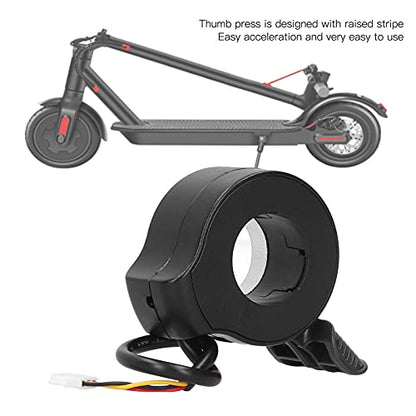 plplaaoo Electric Scooter Thumb Throttle Speed Control Finger Throttle Hall Sensor Scooter Accelerator Grip Throttle Finger Throttle Brake Switch for Throttle Accessories Replacement[Black]